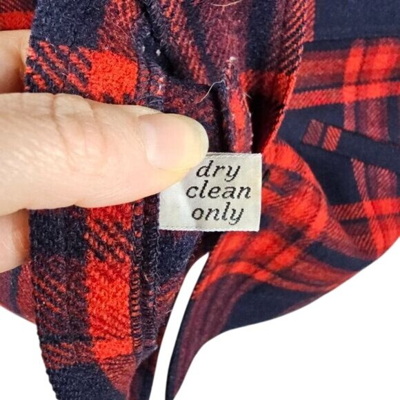 VTG 60s Pendleton Virgin Wool Field Shirt Trail Jacket M Red Plaid Shacket Rare - Picture 9 of 9